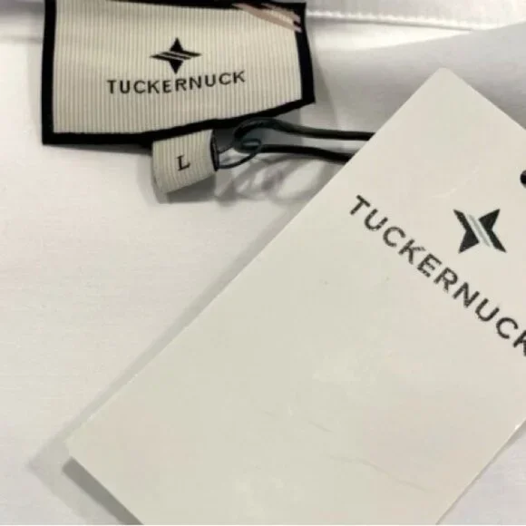 Tuckernuck Bouvier Blouse White Poplin Ruffle Neck NWT Size L - Picture 11 of 12